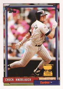 1992 Topps #23 Chuck Knoblauch Front