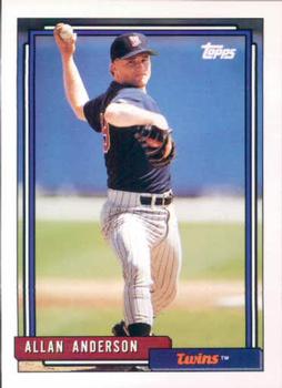 1992 Topps #417 Allan Anderson Front
