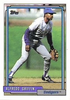 1992 Topps #418 Alfredo Griffin Front