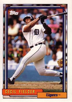 1992 Topps #425 Cecil Fielder Front