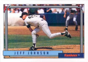 1992 Topps #449 Jeff Johnson Front