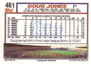 1992 Topps #461 Doug Jones Back