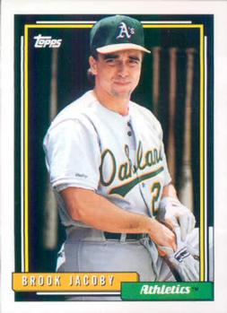 1992 Topps #606 Brook Jacoby Front
