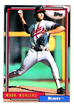 1992 Topps #703 Mark Wohlers Front