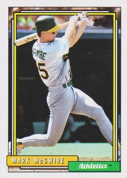 1992 Topps #450 Mark McGwire Front