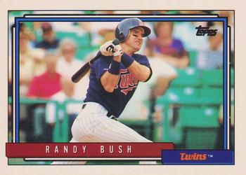 1992 Topps #476 Randy Bush Front