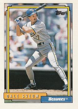 1992 Topps #478 Dale Sveum Front
