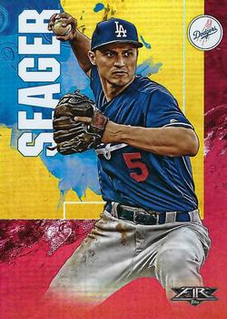 2019 Topps Fire - Flame #44 Corey Seager Front