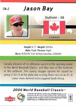 2006 Flair Showcase - World Baseball Classic #CM-2 Jason Bay Back