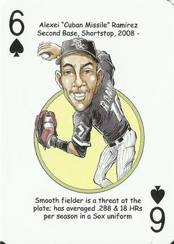 2011 Hero Decks Chicago White Sox South Side Edition Baseball Heroes Playing Cards #6♠ Alexei Ramirez Front