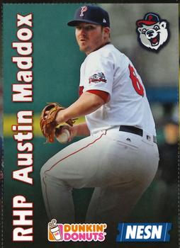 2017 Dunkin' Donuts NESN Pawtucket Red Sox #NNO Austin Maddox Front