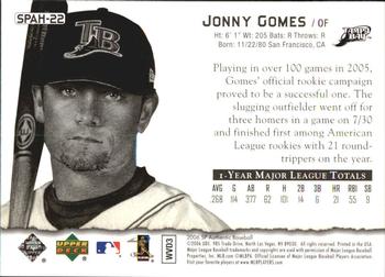 2006 SP Authentic - Baseball Heroes #SPAH-22 Jonny Gomes Back