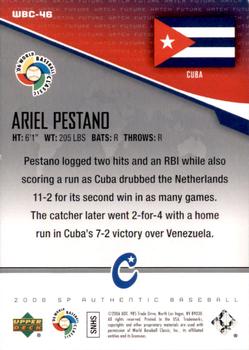 2006 SP Authentic - World Baseball Classic Future Watch #WBC-46 Ariel Pestano Back