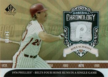 2006 SP Legendary Cuts - Baseball Chronology Platinum #BC-MS Mike Schmidt Front