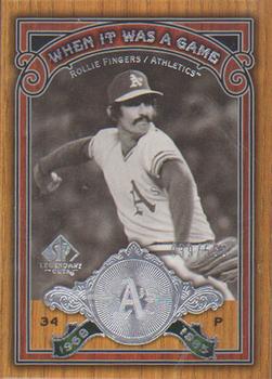2006 SP Legendary Cuts - When It Was A Game Silver #WG-RF Rollie Fingers Front
