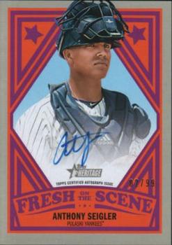 2019 Topps Heritage Minor League - Fresh on the Scene Autographs #FOSA-AS Anthony Seigler Front