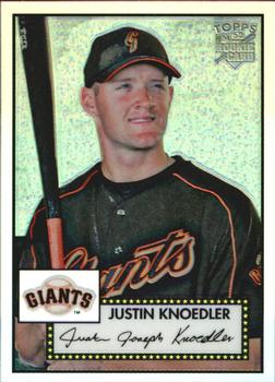 2006 Topps '52 Rookies - Chrome Refractors #TCRC46 Justin Knoedler Front