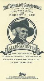 2006 Topps Allen & Ginter - Mini A & G Back #343 Robert E. Lee Back