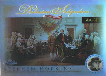 2006 Topps Chrome - Declaration of Independence Refractors #SDC-SH Stephen Hopkins Front