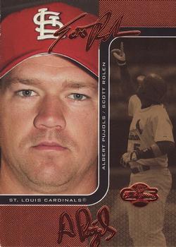 2006 Topps Co-Signers - Changing Faces Gold #DUO-C 13 Scott Rolen / Albert Pujols Front