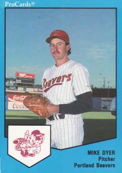 1989 ProCards Triple A #228 Mike Dyer Front