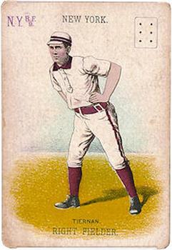 1888 WG1 Base Ball Playing Cards #NNO Mike Tiernan Front