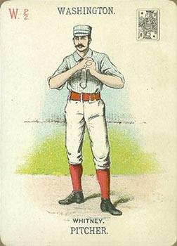 1888 WG1 Base Ball Playing Cards #NNO Jim Whitney Front