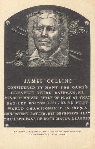 1956-63 Artvue Hall of Fame Plaque Postcards (Type 2) #NNO Jimmy Collins Front