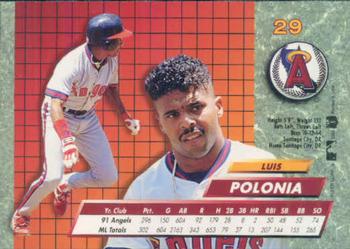 1992 Ultra #29 Luis Polonia Back