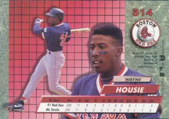 1992 Ultra #314 Wayne Housie Back