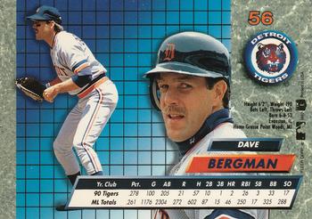 1992 Ultra #56 Dave Bergman Back