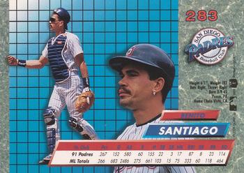 1992 Ultra #283 Benito Santiago Back