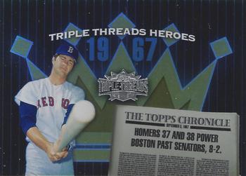 2006 Topps Triple Threads - Heroes #TTH67CY5 Carl Yastrzemski Front