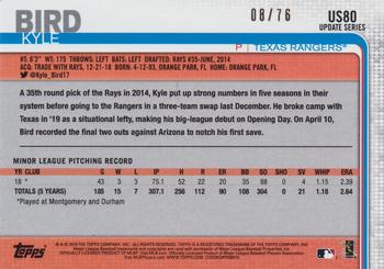 2019 Topps Update - Independence Day #US80 Kyle Bird Back