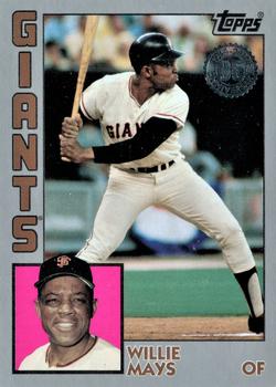 2019 Topps Update - 1984 Topps Baseball 35th Anniversary Platinum #84-31 Willie Mays Front