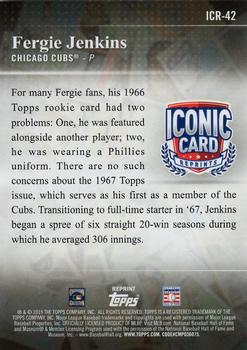 2019 Topps Update - Iconic Card Reprints #ICR-42 Fergie Jenkins Back