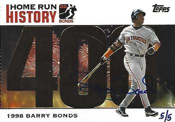 2006 Topps Updates & Highlights - Barry Bonds Home Run History Autographs #BB400 Barry Bonds Front