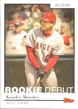 2006 Topps Updates & Highlights - Rookie Debut #RD-27 Kendry Morales Front