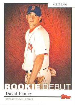 2006 Topps Updates & Highlights - Rookie Debut #RD-34 David Pauley Front