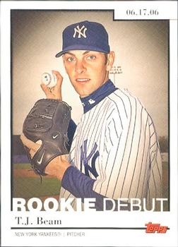 2006 Topps Updates & Highlights - Rookie Debut #RD-42 T.J. Beam Front