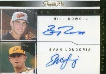 2006 TriStar Prospects Plus - Farm Hands Autographs Dual #FH-BREL Billy Rowell / Evan Longoria Front