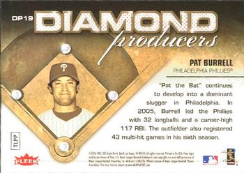 2006 Ultra - Diamond Producers #DP19 Pat Burrell Back