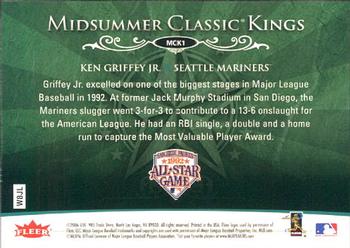 2006 Ultra - Midsummer Classic Kings #MCK1 Ken Griffey Jr. Back