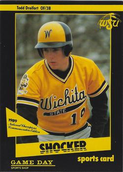 1989 Game Day Wichita State Shockers National Champions #NNO Todd Dreifort Front