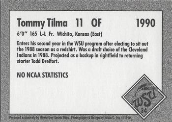1990 Game Day Wichita State Shockers #34 Tommy Tilma Back