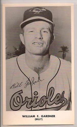 1957-59 Baltimore Orioles Photocards #NNO William F. Gardner Front