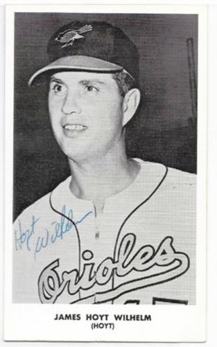 1957-59 Baltimore Orioles Photocards #NNO James Hoyt Wilhelm Front