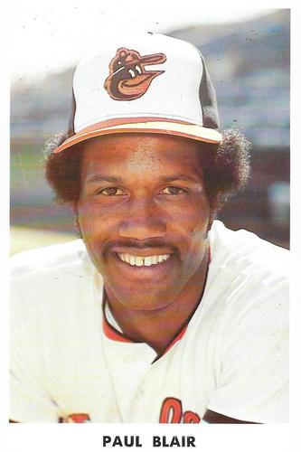 1976 Baltimore Orioles Photocards #NNO Paul Blair Front