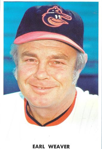 1974 Baltimore Orioles Photocards #NNO Earl Weaver Front