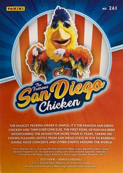 2020 Donruss #261 The Famous San Diego Chicken Back